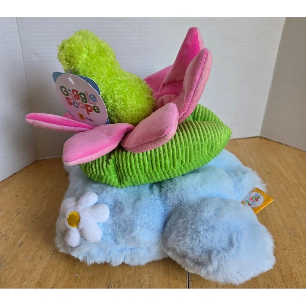 NEW Gigglescape 11 inch Stackable Lily Pad Pond Frog Stuffed Animal Toy Plush